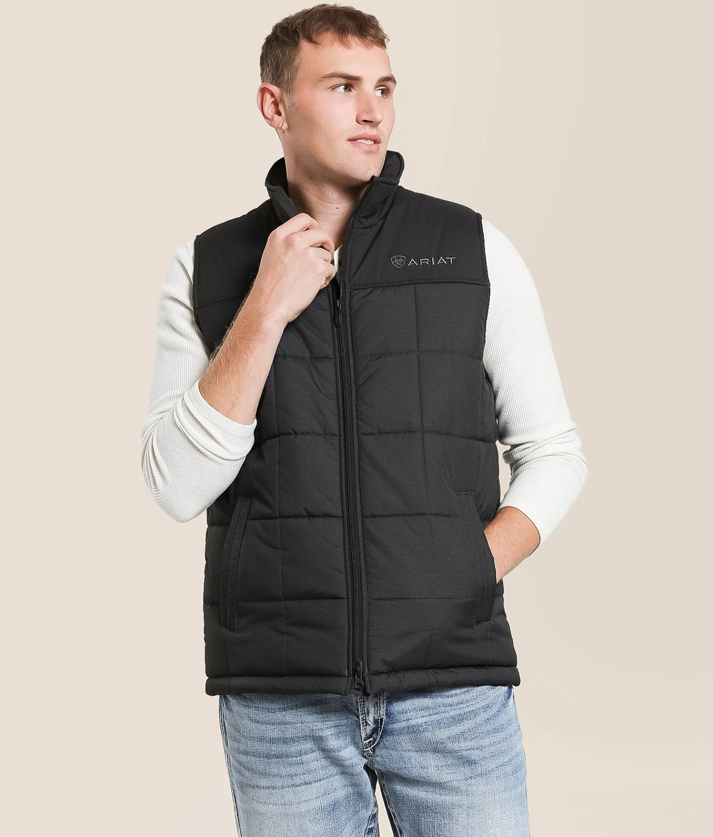 Ariat Crius Insulated Vest Phantom Chambray New