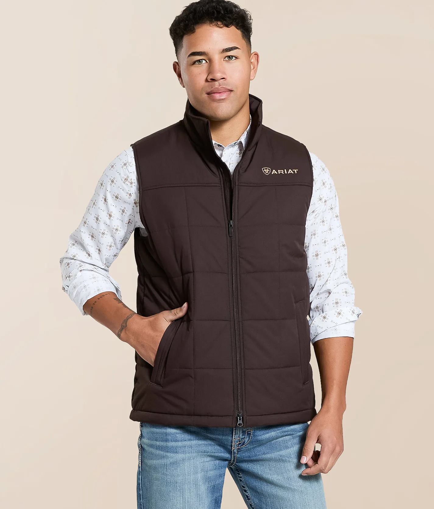 Ariat Crius Insulated Vest Brown Online