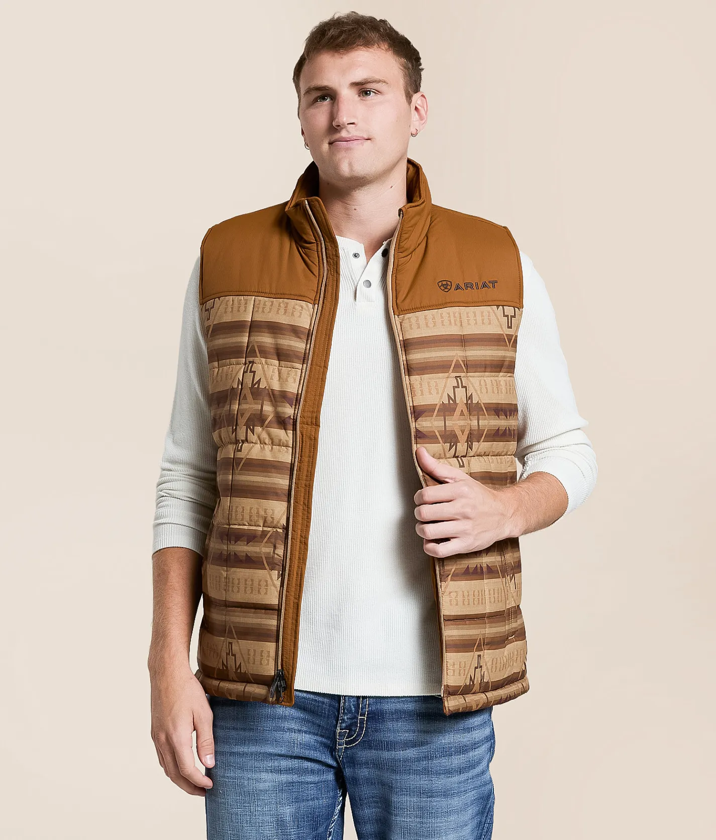 Ariat Crius Insulated Vest Almond Khaki New