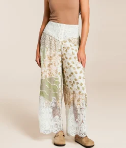 Miss Me Crochet Beach Pant Multi Ivory Online