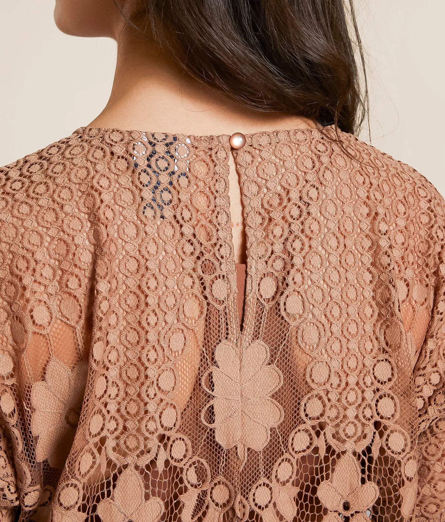 Tops | Daytrip Crochet Lace Scalloped Top Burro