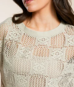 Daytrip Crochet Top Taupe Online