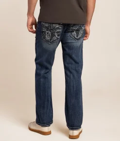 Rock Revival Crockett Relaxed Taper Stretch Jean Crockett EQ202 Online
