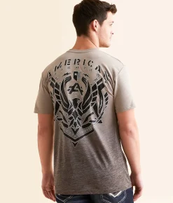 American Fighter Crofton T-Shirt Taupe Lt Grey Discount