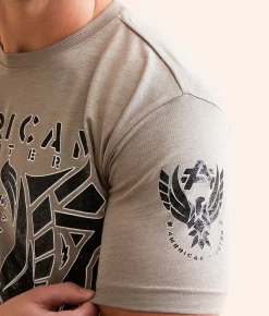 American Fighter Crofton T-Shirt Taupe Lt Grey Discount