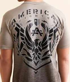 American Fighter Crofton T-Shirt Taupe Lt Grey Discount