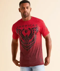 American Fighter Crofton T-Shirt Cherry Dark Cherry Discount