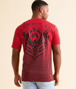 American Fighter Crofton T-Shirt Cherry Dark Cherry Discount