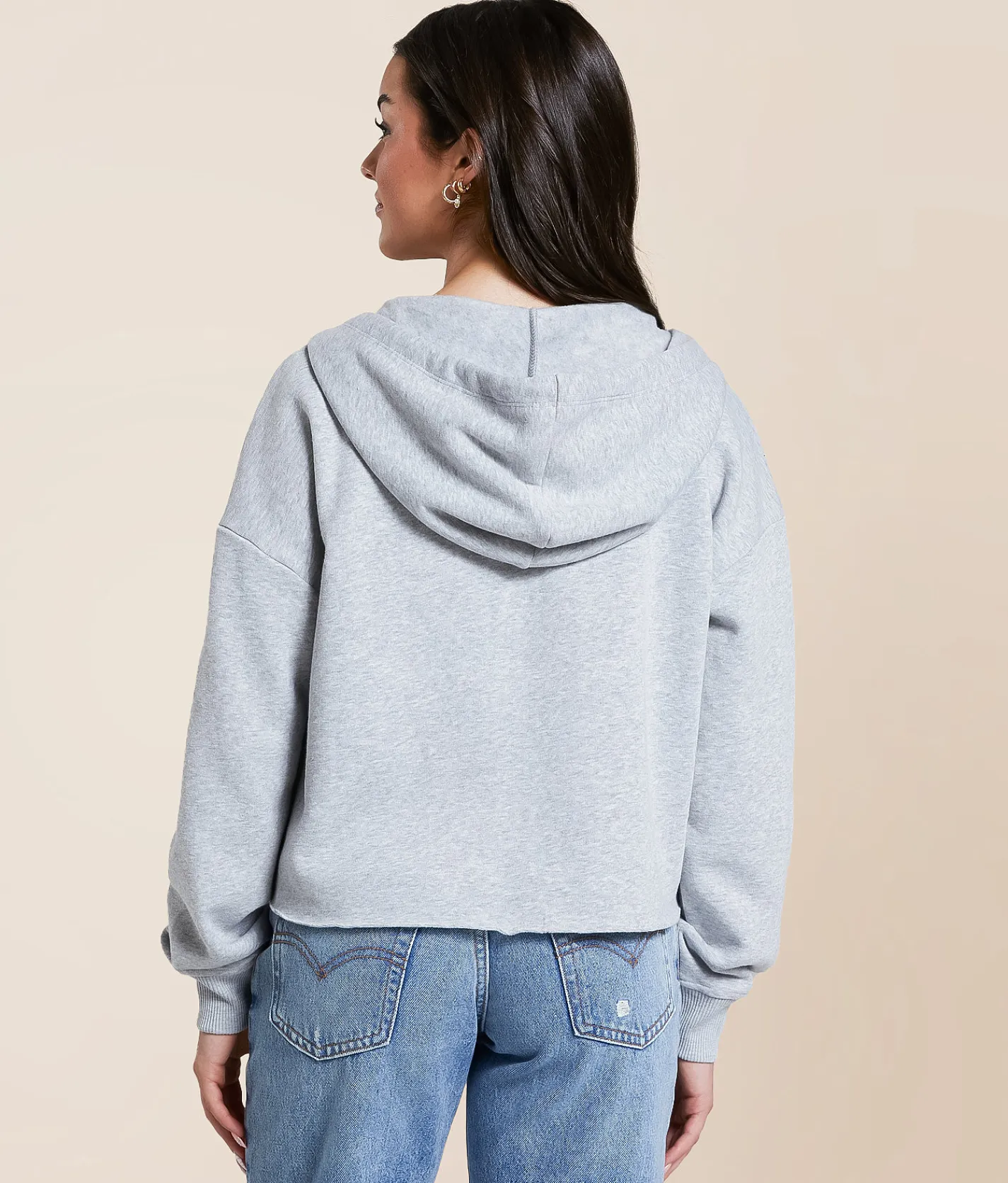 FITZ + EDDI Cropped Hoodie Tin Foil Hot