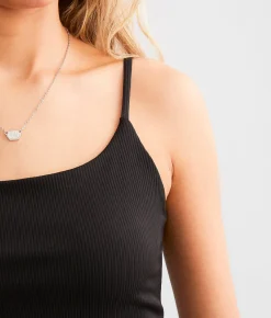 Tops | Buckle Black Cropped Shaping & Smoothing Tank Top Peppercorn