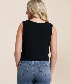 Tops | Double Zero Cropped Sweater Tank Top Alpaca