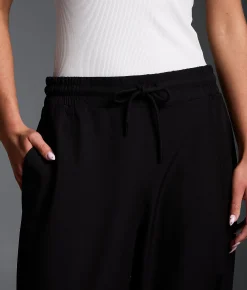 Buckle Black Cropped Wide Leg Pant Black Discount