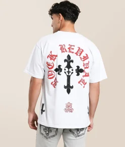 Rock Revival Crossblade T-Shirt White Online