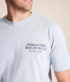 Graphic T-Shirts | Pendleton Cross Deschutes T-Shirt Light Blue Blue