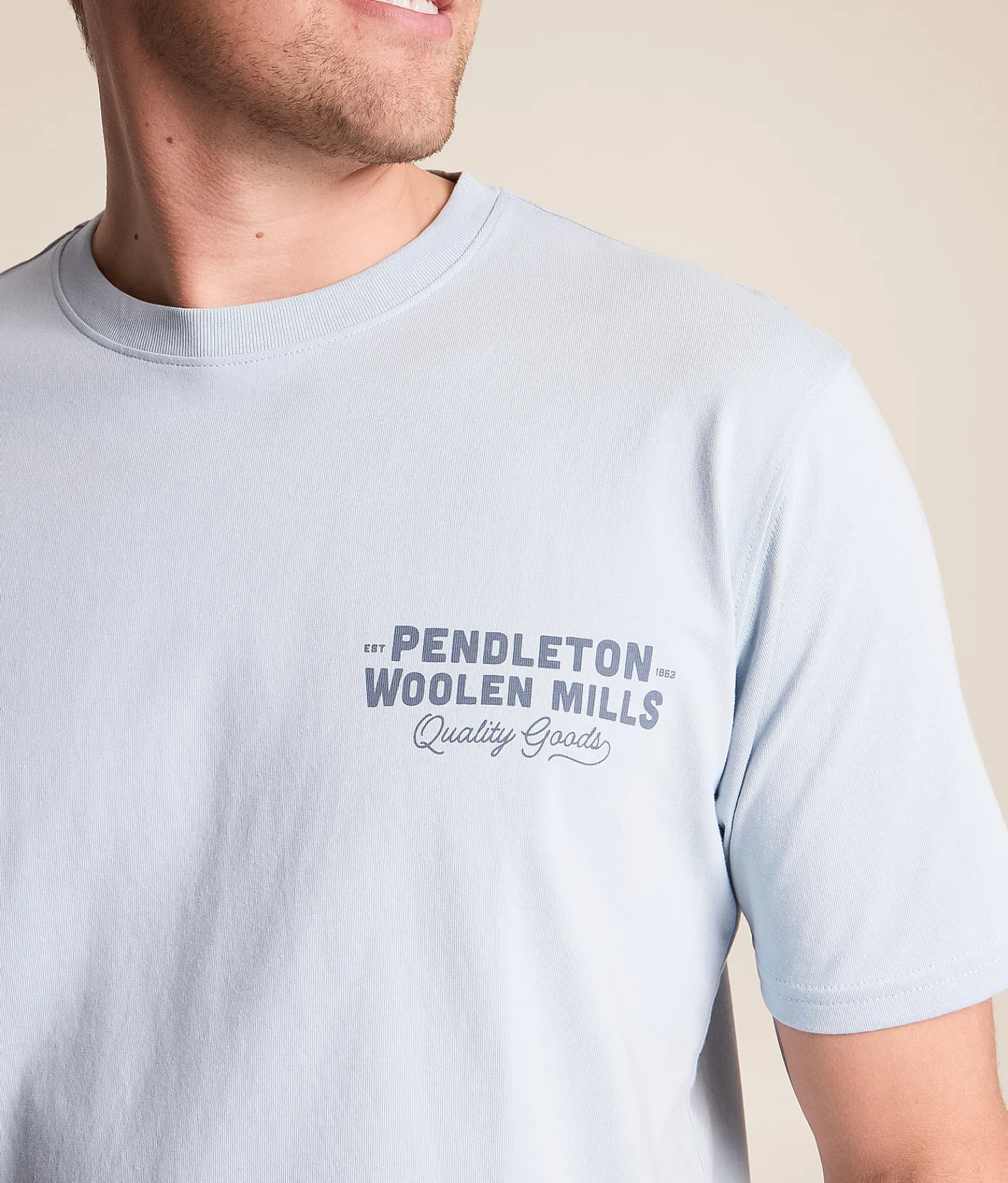 Graphic T-Shirts | Pendleton Cross Deschutes T-Shirt Light Blue Blue