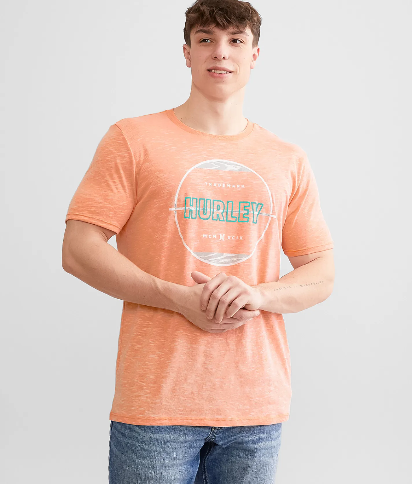 Hurley Crossed T-Shirt Papaya Punch Discount