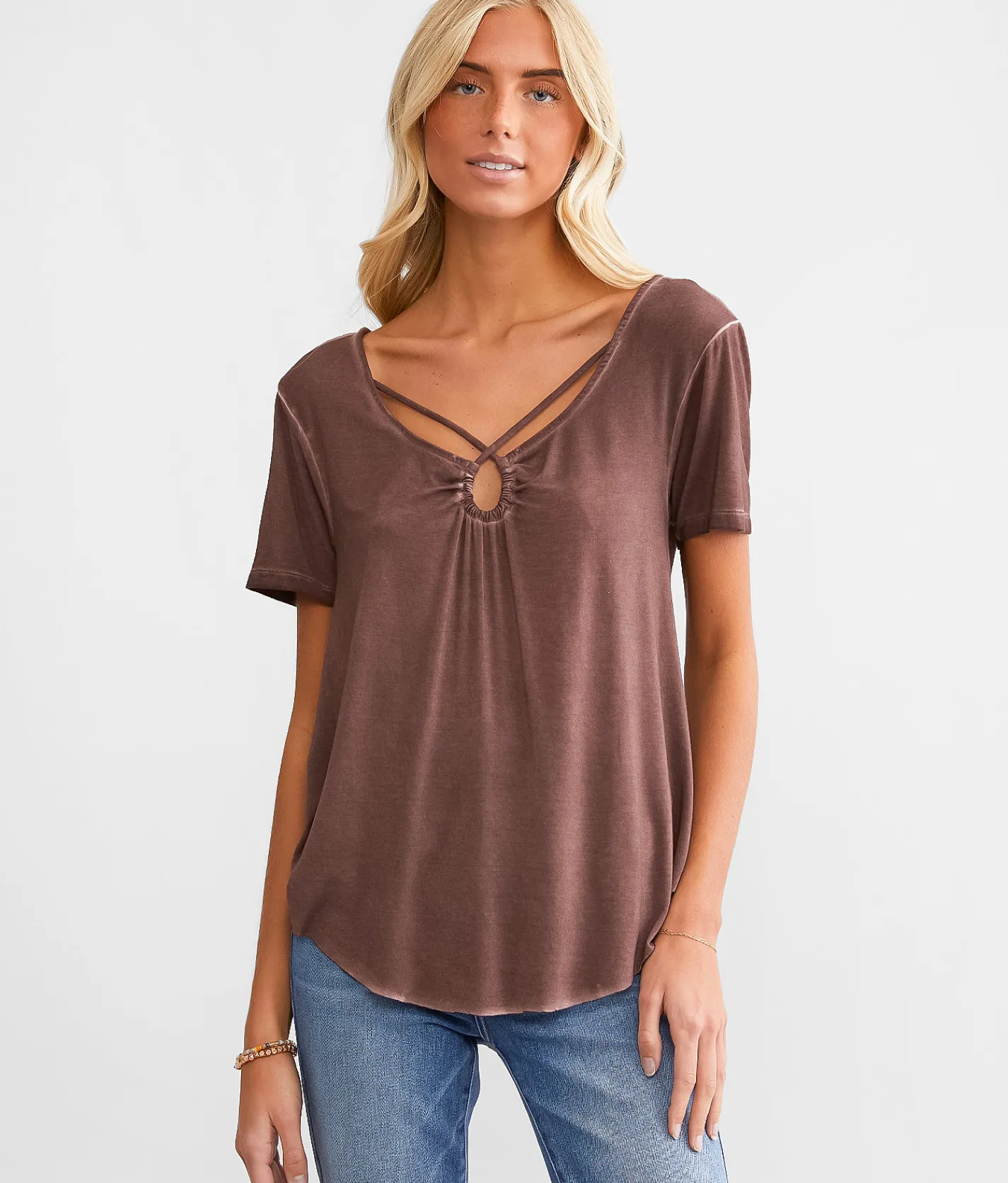 Tops | White Crow Cross Sleek T-Shirt Peppercorn