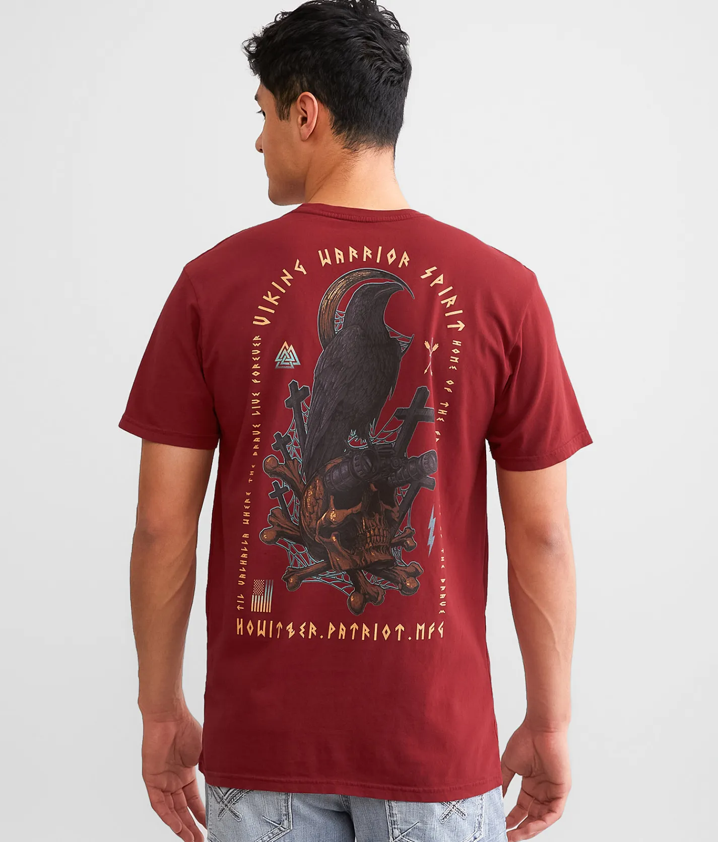 Howitzer Crow Warrior T-Shirt Rosewood Hot