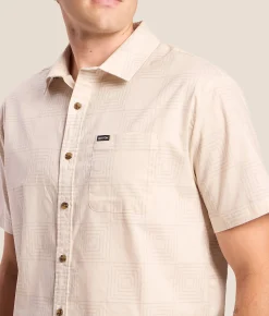 Tops | Brixton Cru Shirt Whitecap Geo Checker