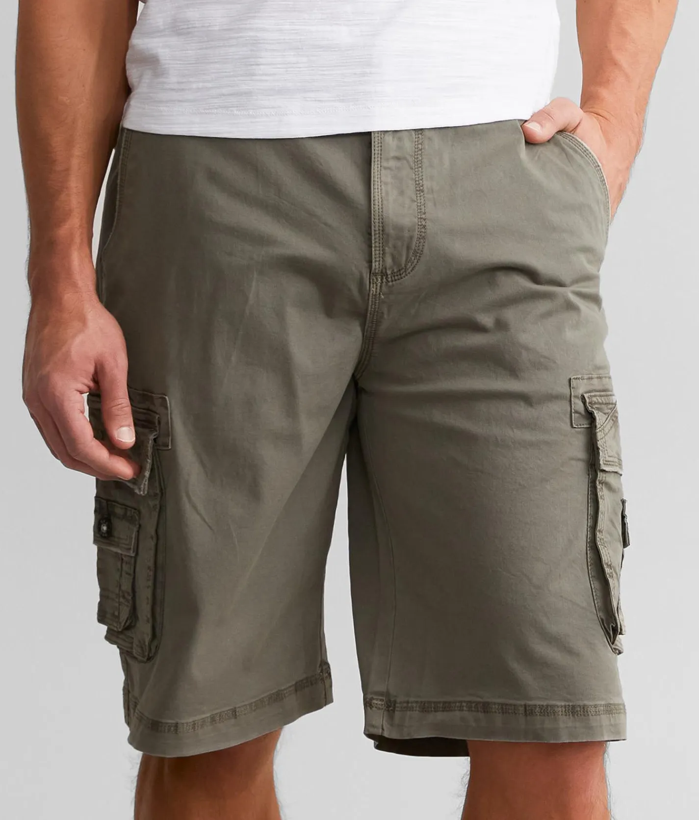 Bottoms|Shorts | BKE Cruz Cargo Stretch Short Mermaid