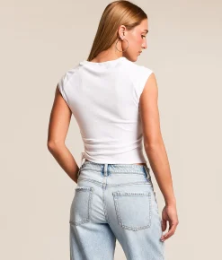 True Religion Crystal Baby Cropped T-Shirt Optic White Online