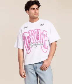 Tops|Graphic T-Shirts | True Religion Crystal Logo T-Shirt Optic White