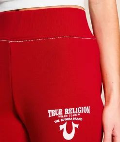 Bottoms | True Religion Crystal Wing Flare Pant Barbados Cherry