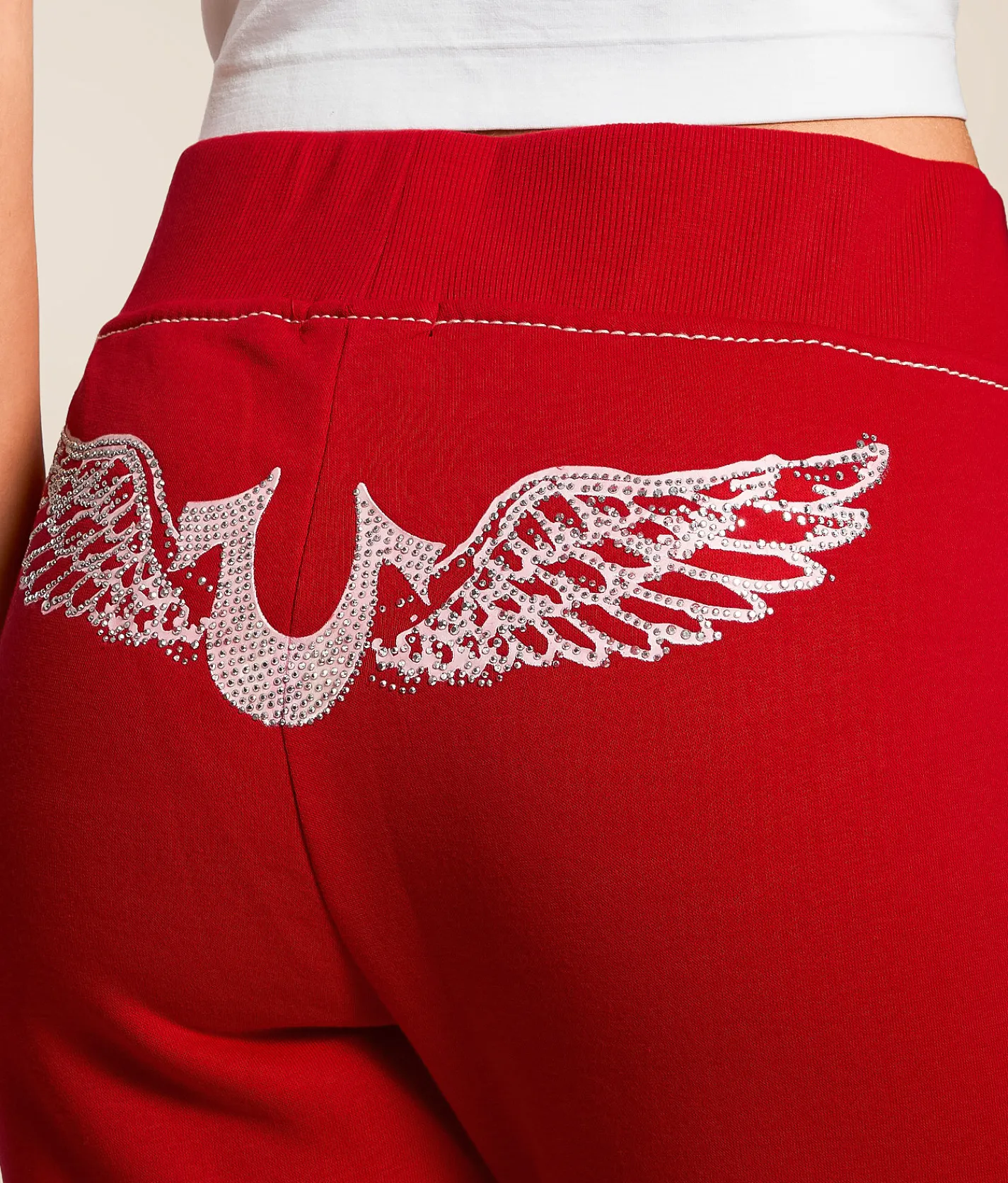 Bottoms | True Religion Crystal Wing Flare Pant Barbados Cherry