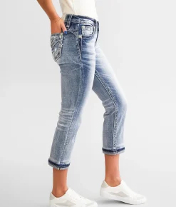 Jeans|Bottoms | Miss Me Cuffed Stretch Capri Jean M458F