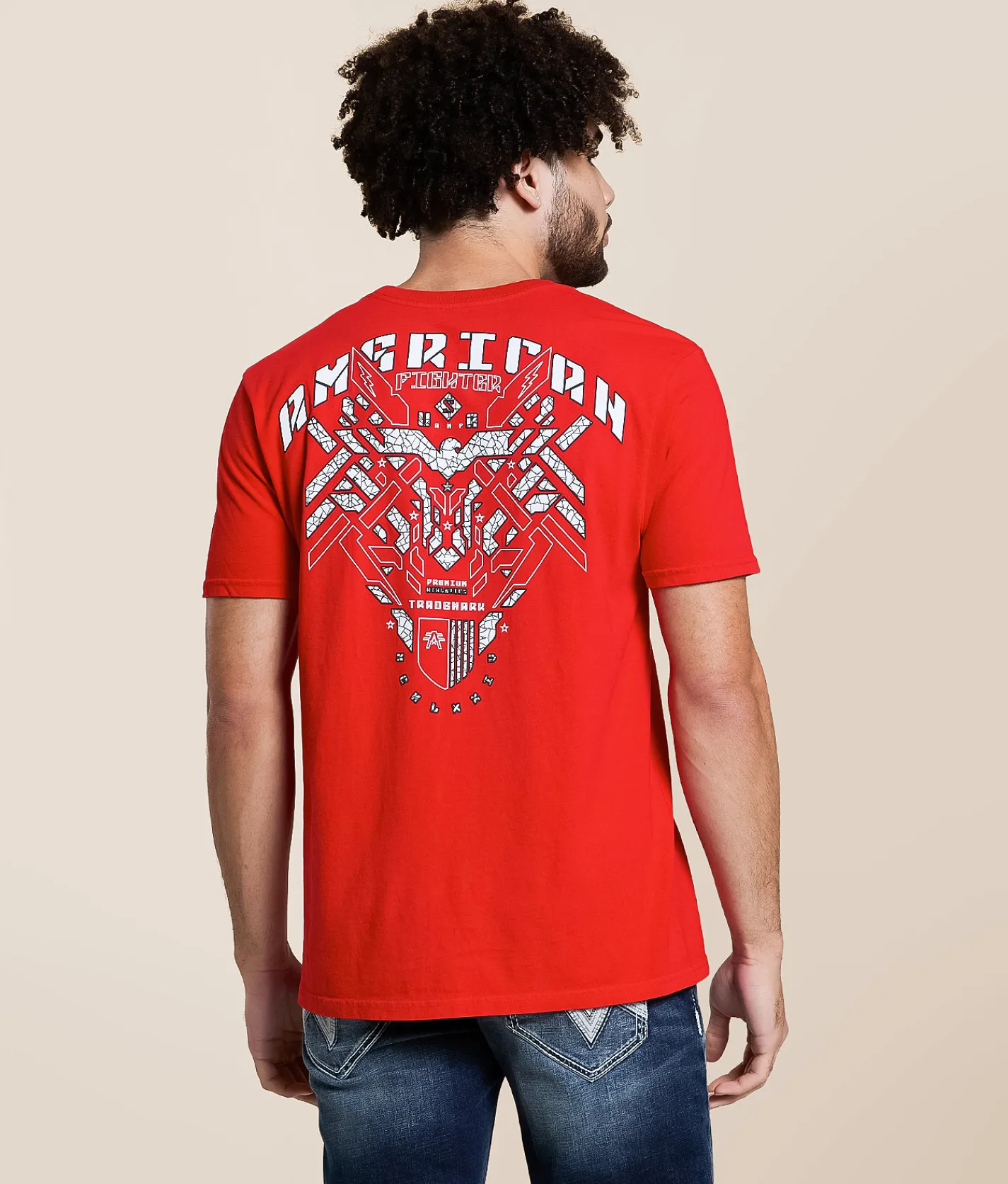 American Fighter Cullen T-Shirt Red Reactive