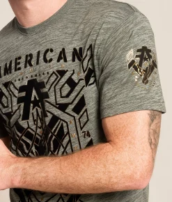 American Fighter Cunningham T-Shirt Sage Dark Sage Outlet