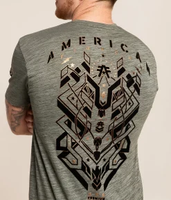 American Fighter Cunningham T-Shirt Sage Dark Sage Outlet