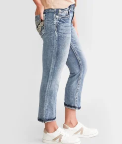 Jeans|Bottoms | Miss Me Curvy Cuffed Stretch Capri Jean M383