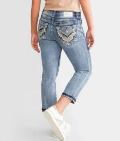 Jeans|Bottoms | Miss Me Curvy Cuffed Stretch Capri Jean M383