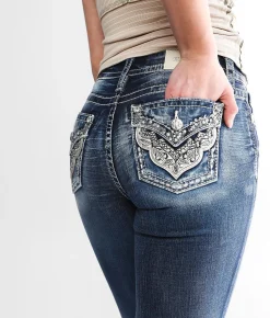 Jeans|Bottoms | Miss Me Curvy Mid-Rise Cuffed Stretch Capri Jean K982B