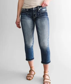Jeans|Bottoms | Miss Me Curvy Mid-Rise Cuffed Stretch Capri Jean K982B