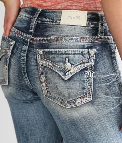 Miss Me Curvy Mid-Rise Cuffed Stretch Capri Jean M383 Clearance