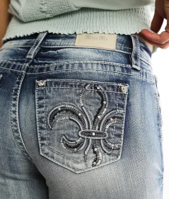 Miss Me Curvy Mid-Rise Cuffed Stretch Capri Jean M458E New