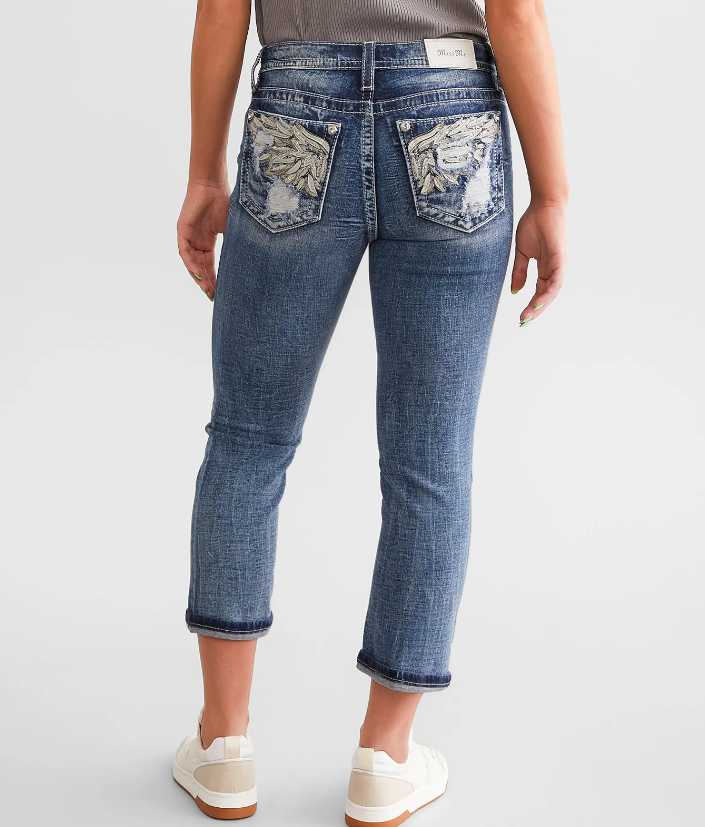 Miss Me Curvy Stretch Capri Jean M860 Best