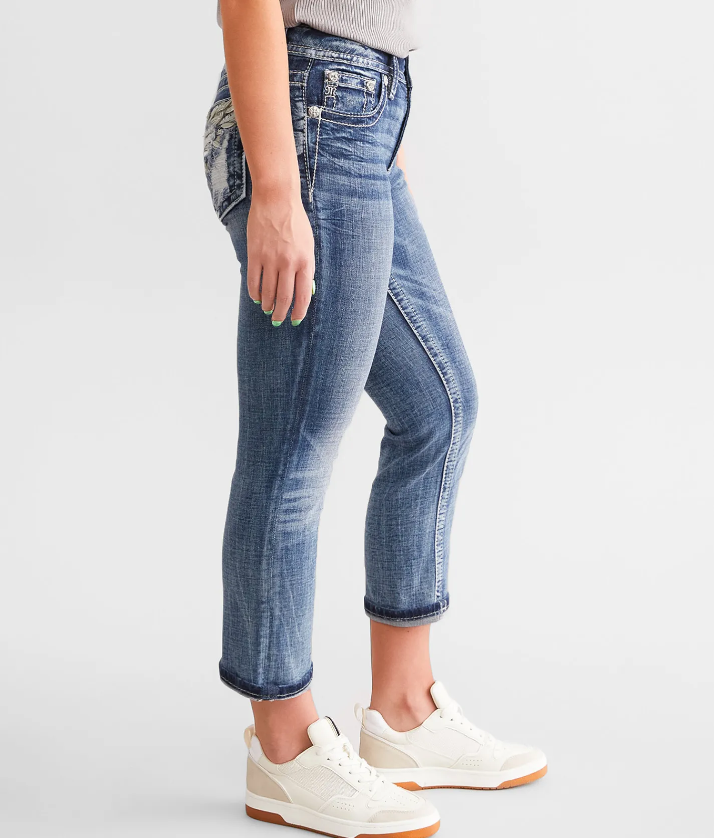 Miss Me Curvy Stretch Capri Jean M860 Best