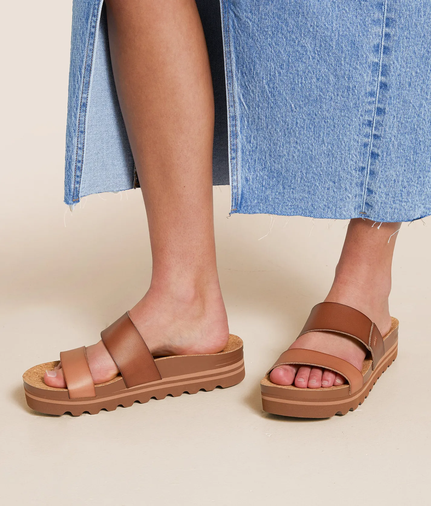 Shoes | Reef Cushion Vista Hi Flatform Sandal Espresso Duo