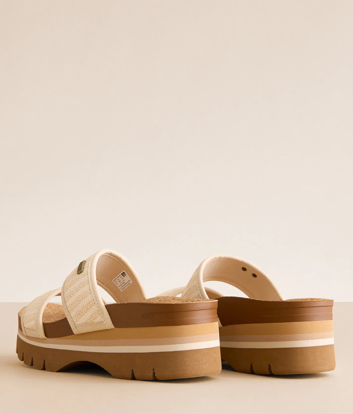 Reef Cushion Vista Higher Sandal Raffia Outlet