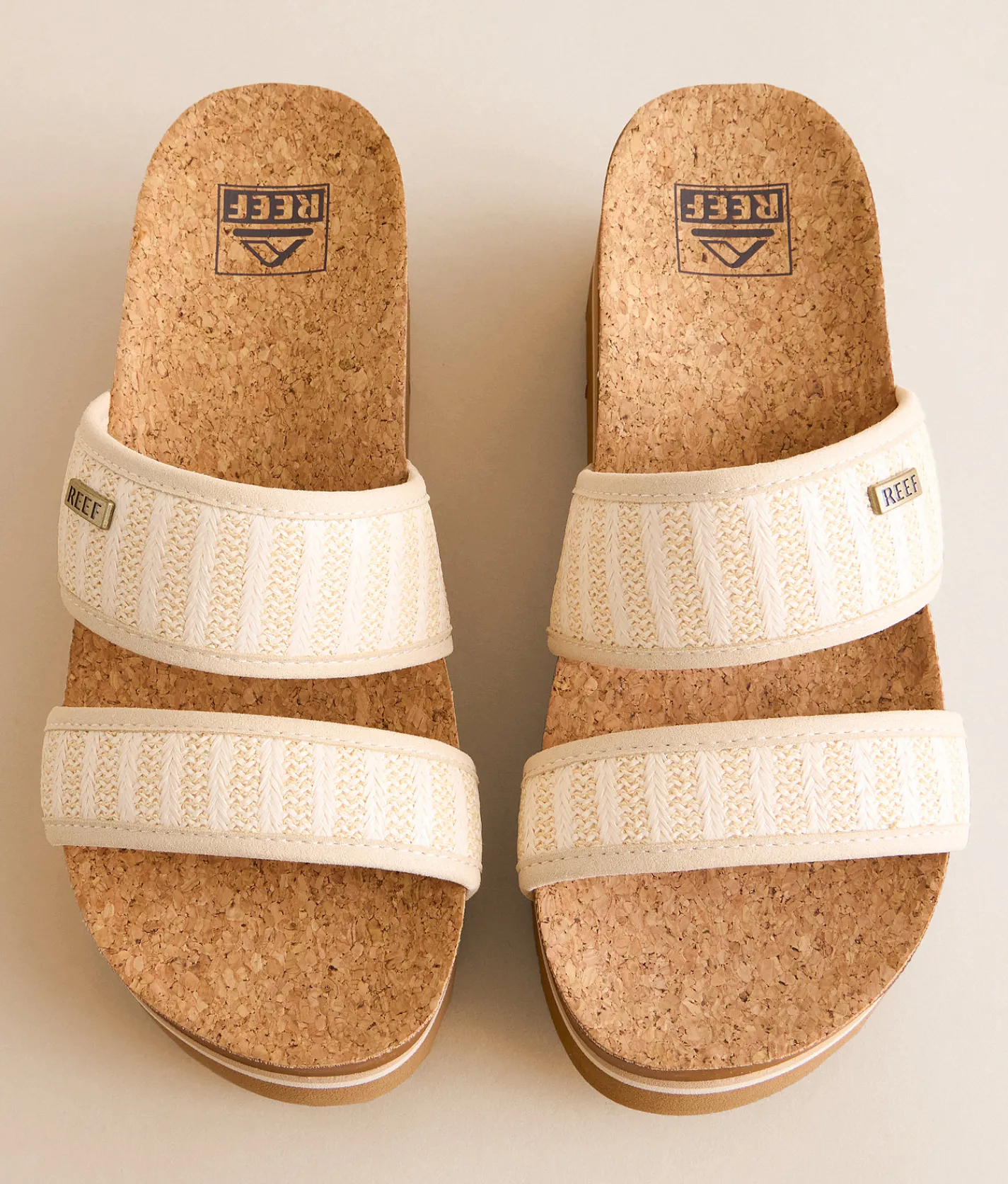 Reef Cushion Vista Higher Sandal Raffia Outlet