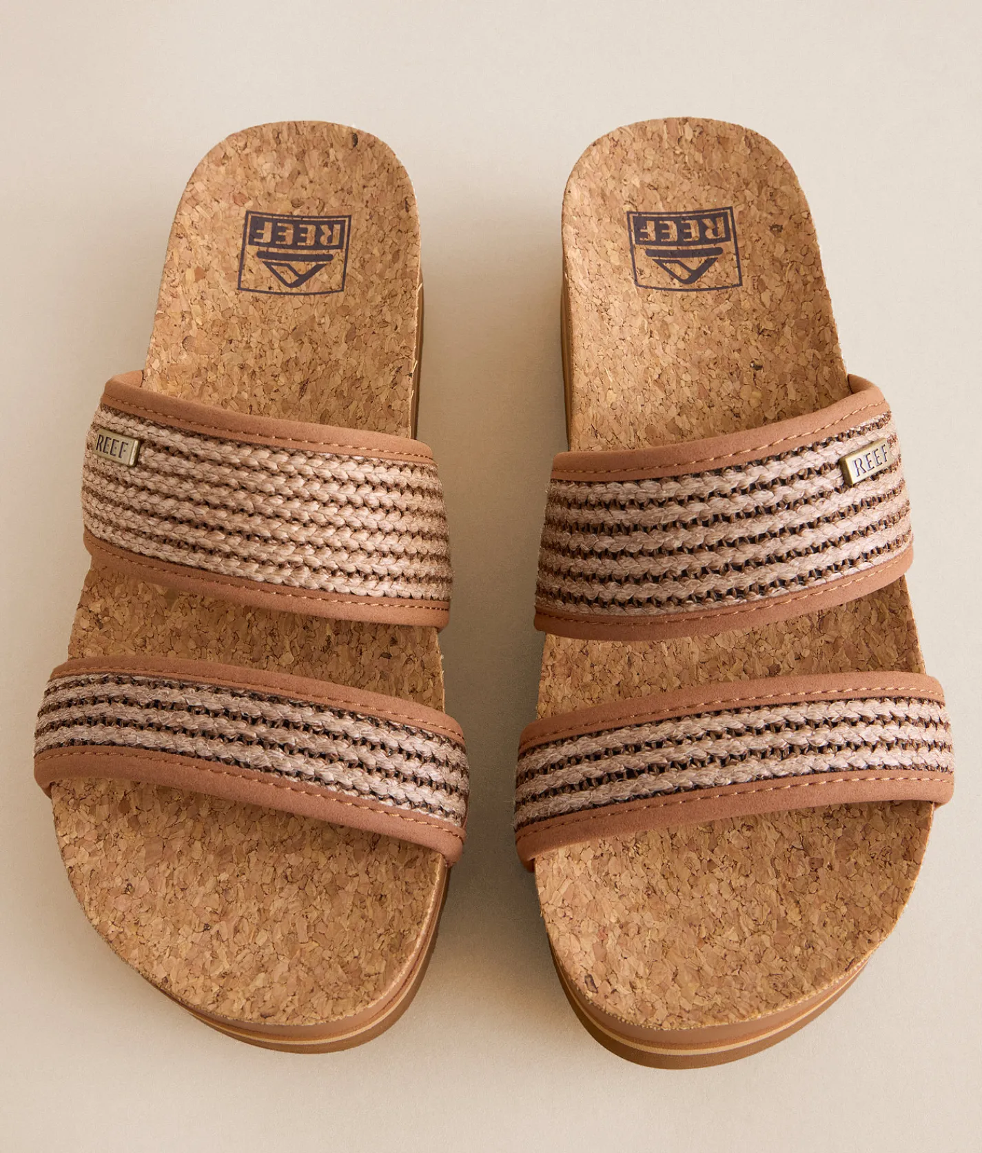 Reef Cushion Vista Hi Sandal Chocolate Raffia Online
