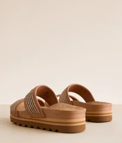 Reef Cushion Vista Hi Sandal Chocolate Raffia Online