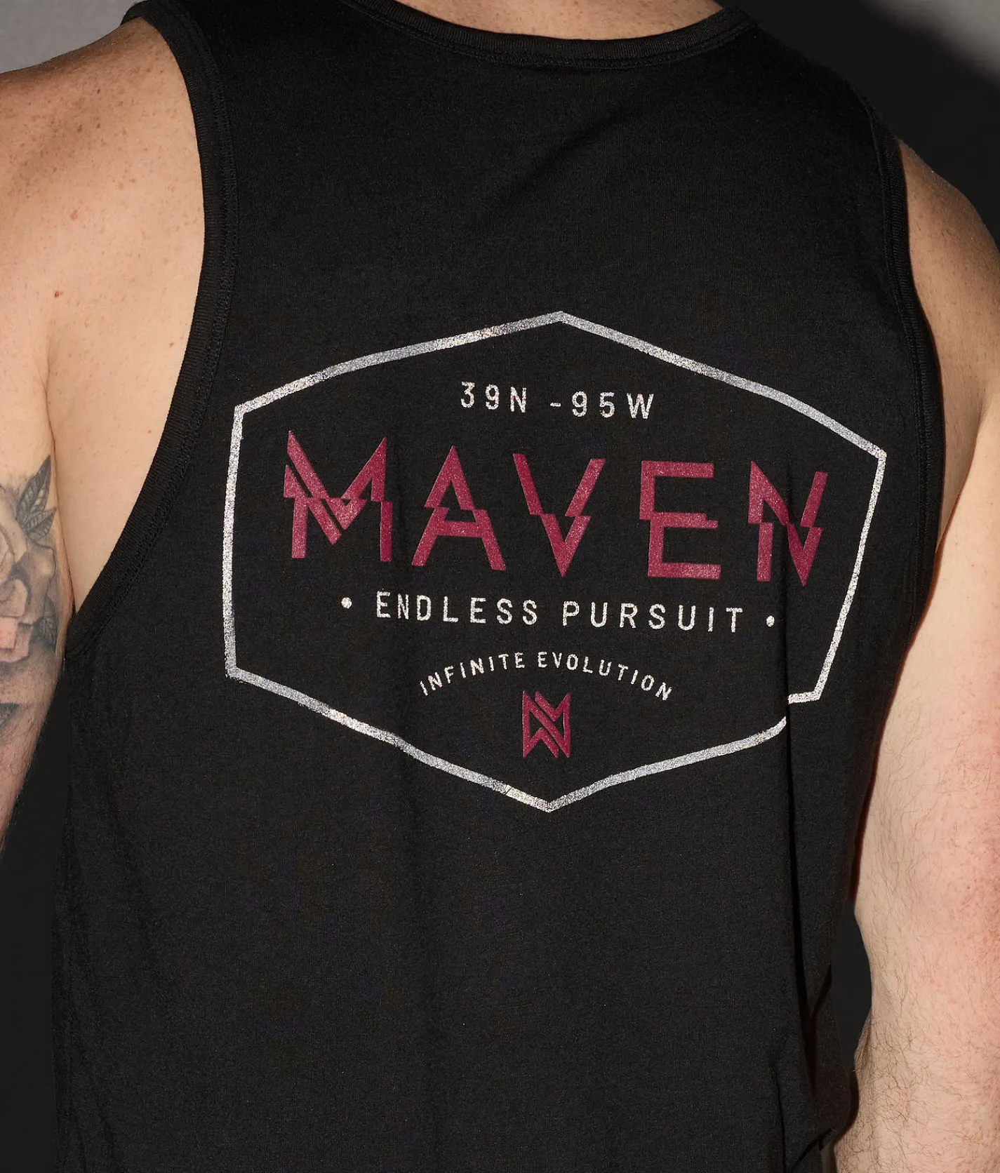 Tops | Maven Co-op Cut Badge Tank Top Black
