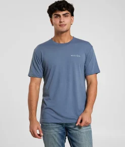 Tops|Graphic T-Shirts | Maven Co-op Cut Badge T-Shirt China Blue