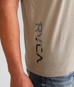 Graphic T-Shirts | RVCA Cut VA Sport T-Shirt Dark Khaki Sport