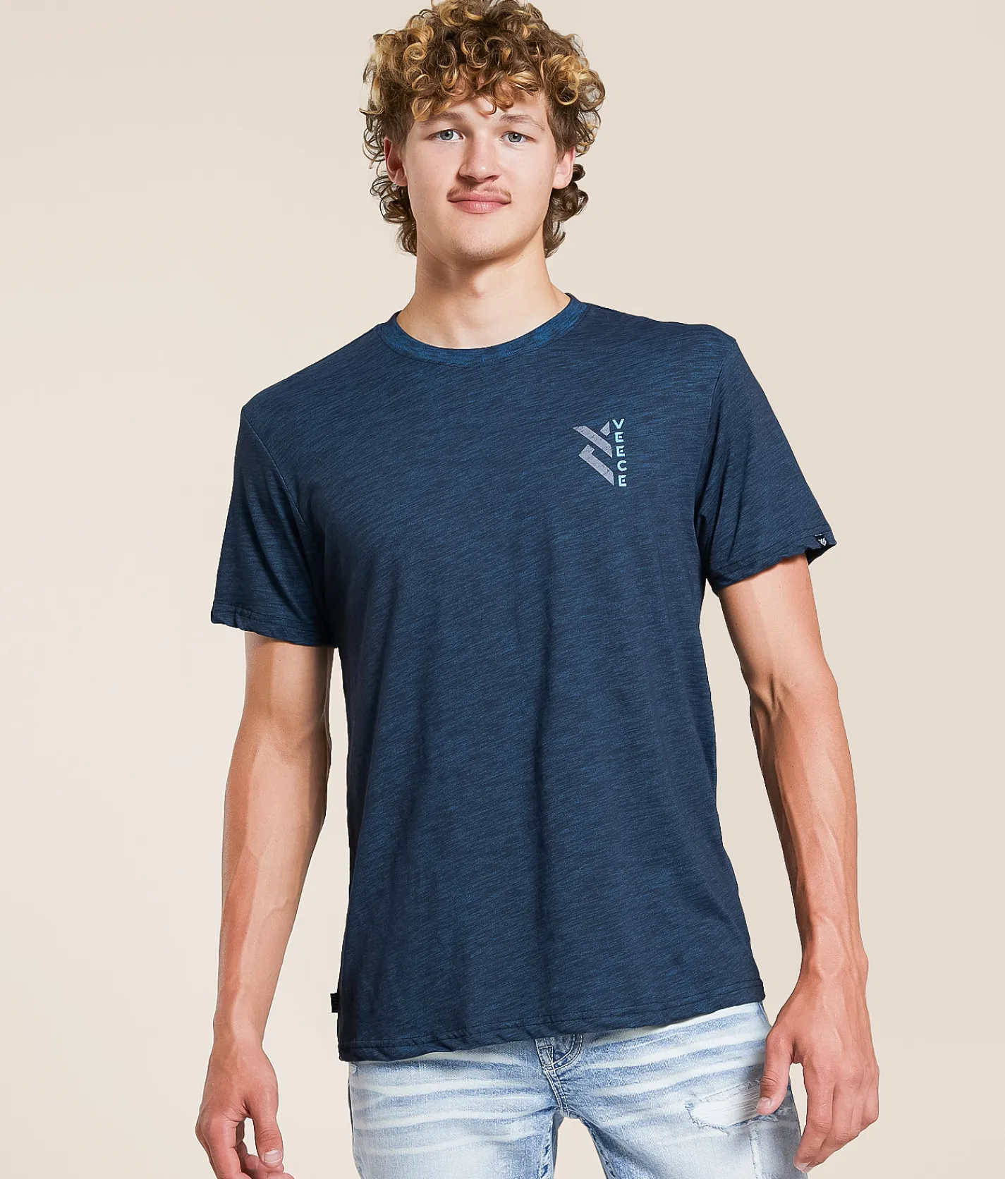 Veece Cyber Punked T-Shirt Cobalt Blue Black Best
