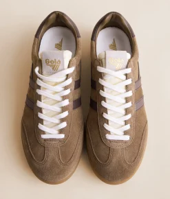 Gola® Cyclone Leather Sneaker Tobacco Dark Brown Gum Outlet